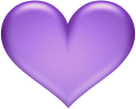coeur violet